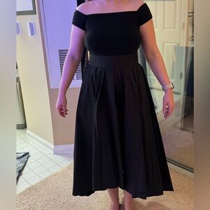 Ralph Lauren Black Gala Dress Black Tie Affair Winter Wedding Prom Size 4